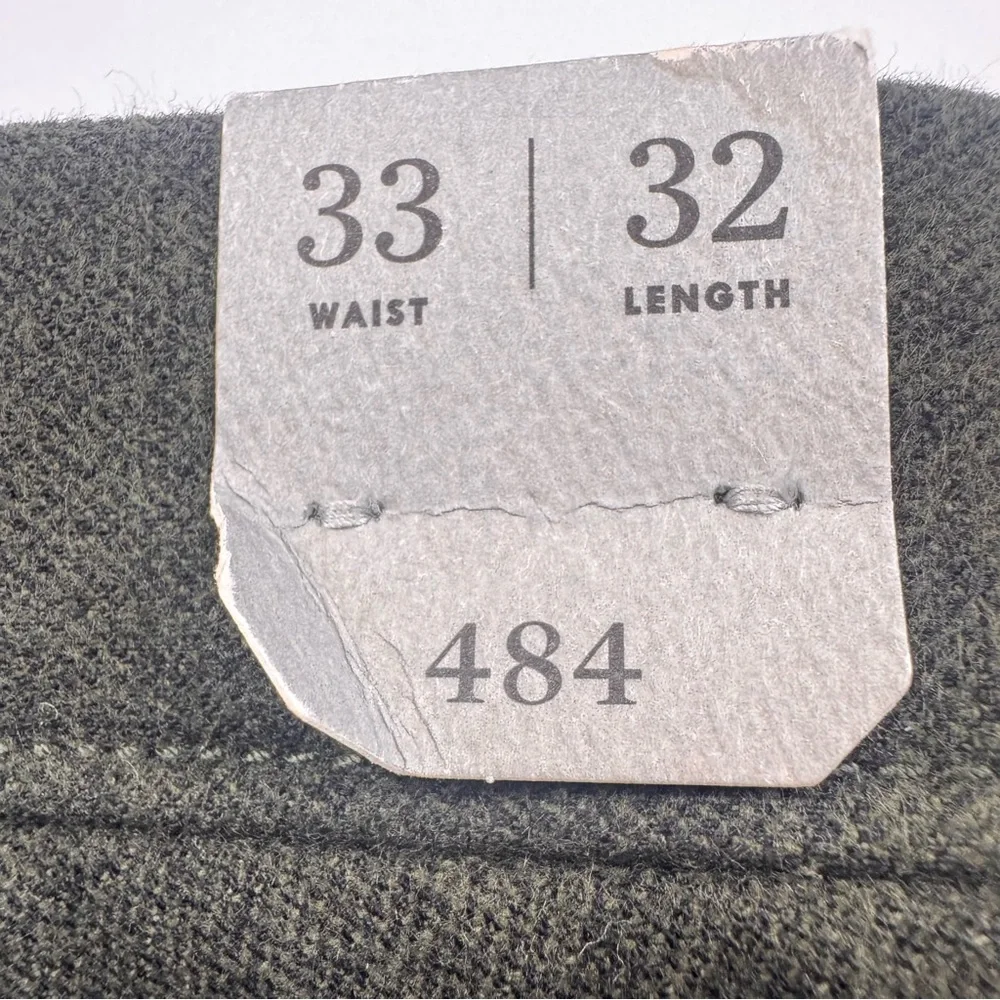 NEW J.Crew 484 Pants Men's Size 33 Green Slim Fit Stretch Casual Straight Preppy